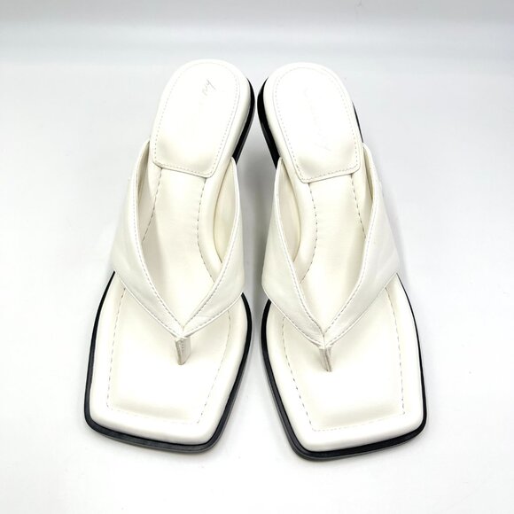 Circus NY Sam Edelman Size 7 Frances White Heels Mules Sandals Shoes - Picture 2 of 15